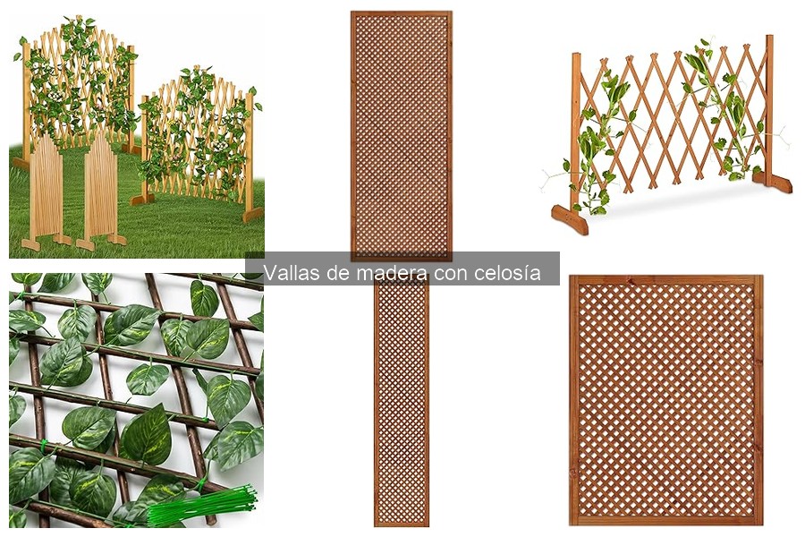 Ventajas y desventajas de vallas de madera con celosía